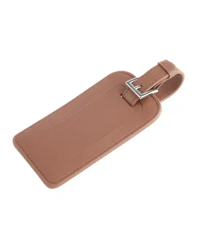 Royce New York Monogrammed Leather Luggage Tag | Thumbnail 4