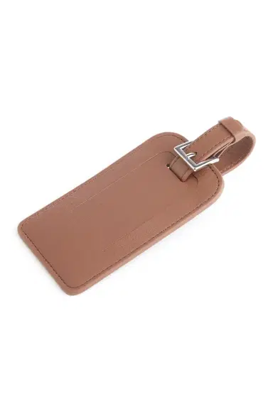 Royce New York Monogrammed Leather Luggage Tag | Thumbnail 5