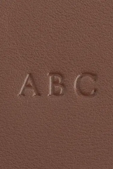 Royce New York Monogrammed Leather Luggage Tag | Thumbnail 6