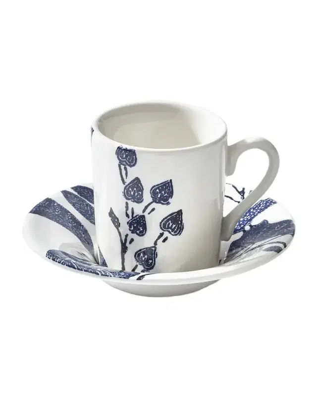 Ralph Lauren Home Burleigh Garden Vine Espresso Cup & Saucer