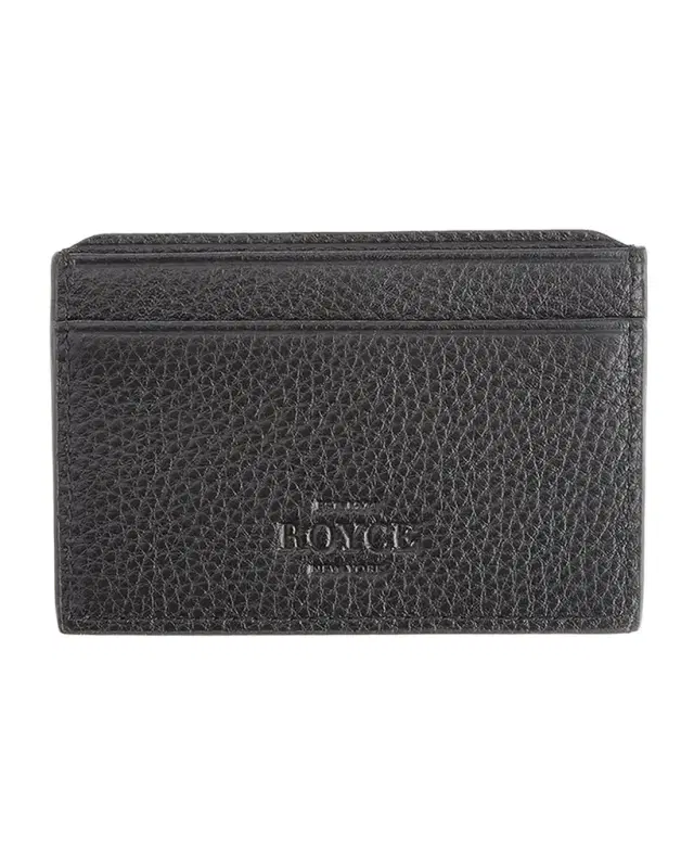 Royce New York Monogrammed RFID Blocking Leather Card Wallet, Personalized