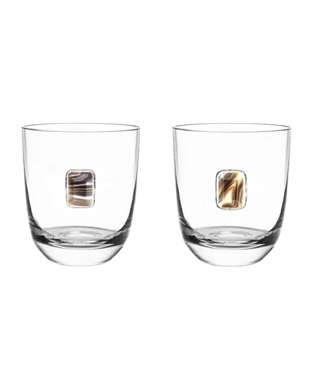 ANNA New York Elevo Double Old-Fashioned Glasses, Set of 2
