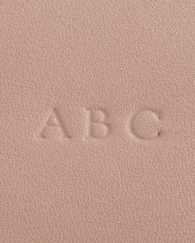 Royce New York Monogrammed Leather Heart-Shaped Key Chain, Personalized | Thumbnail 3