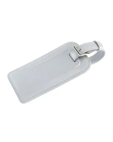Royce New York Monogrammed Leather Luggage Tag | Thumbnail 2