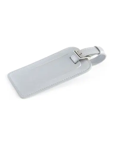 Royce New York Monogrammed Leather Luggage Tag | Thumbnail 3