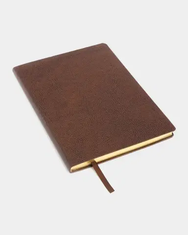 Royce New York Monogrammed Leather Bound Executive Notebook, Personalized | Thumbnail 2