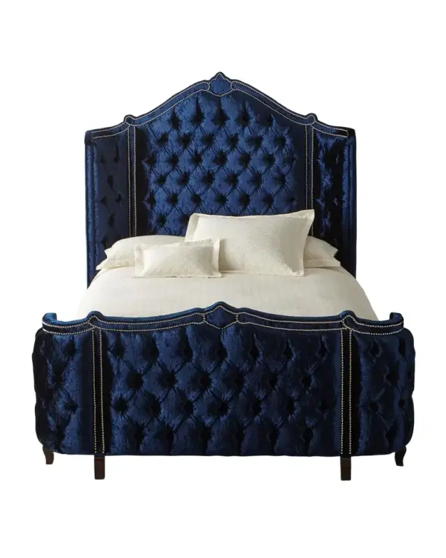 Haute House Penelope Crushed Velvet California King Bed