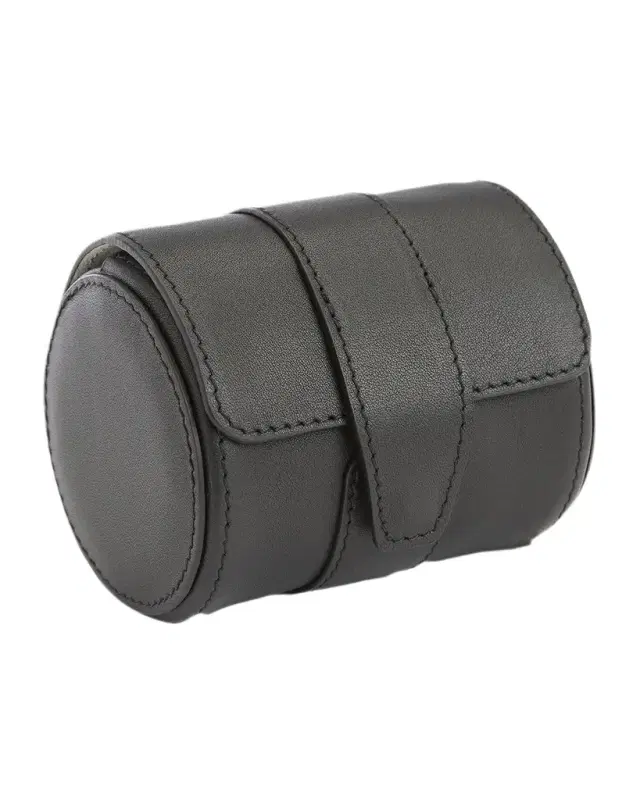 Royce New York Monogrammed Leather Travel Watch Roll, Personalized