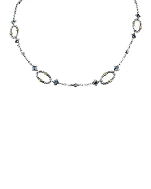 Delos London Blue Topaz Necklace