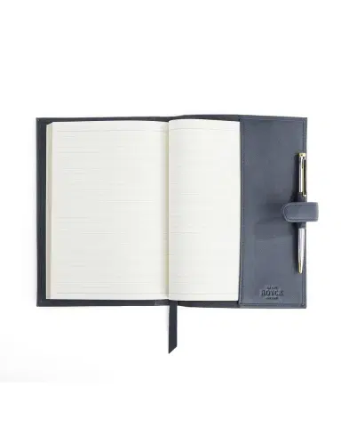 ROYCE New York Monogrammed Leather Executive Journal with Rollerball Pen | Thumbnail 2