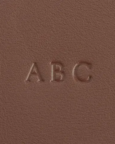 ROYCE New York Monogrammed Leather Zuppered Travel Organizer Pouch | Thumbnail 2