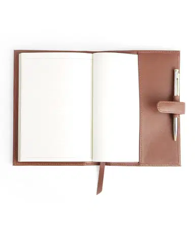 ROYCE New York Monogrammed Leather Executive Journal with Rollerball Pen | Thumbnail 2