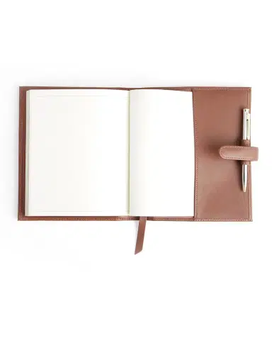 ROYCE New York Monogrammed Leather Executive Journal with Rollerball Pen | Thumbnail 4