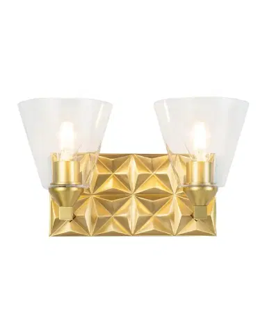 Lucas + McKearn Alpha 2-Light Bath Vanity Light with Glass | Thumbnail 1 Lucas + McKearn Alpha 2-Light Bath Vanity Light with Glass | Thumbnail 1