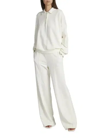 THE ROW Corzas Oversized Cotton Polo Shirt | Thumbnail 3