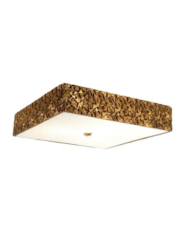 Lucas + McKearn Mosaic 3-Light Square Flush Mount