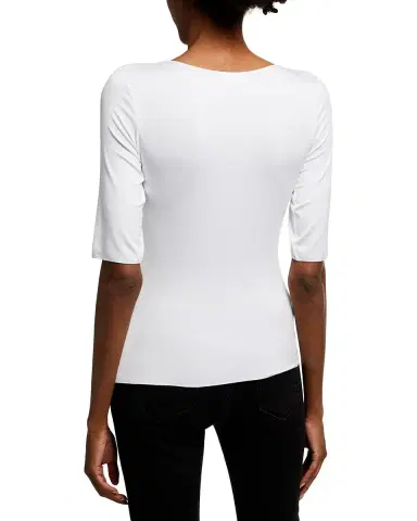 Emporio Armani Half-Sleeve Jersey Top | Thumbnail 2