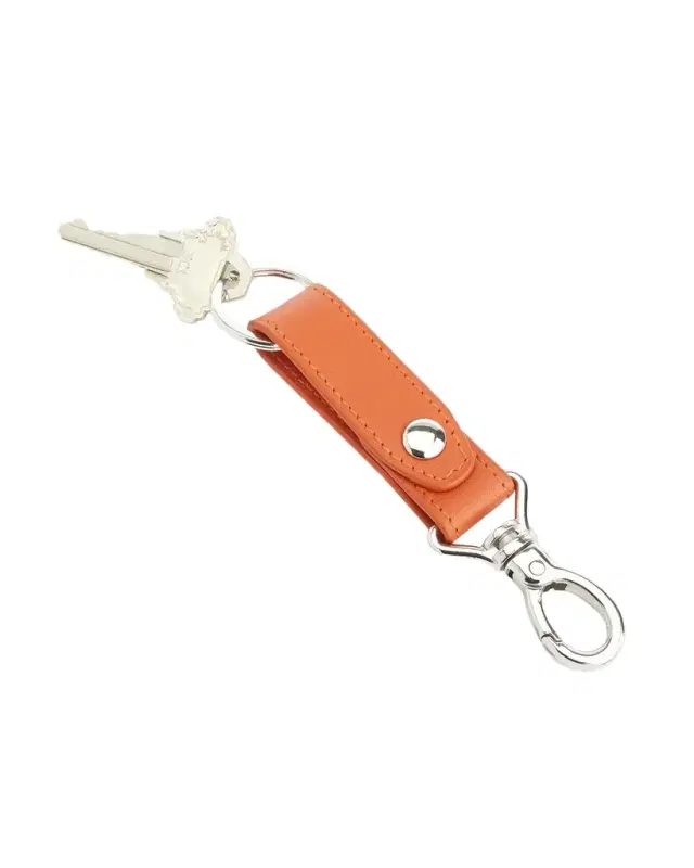 Royce New York Monogrammed Leather Valet Key Chain