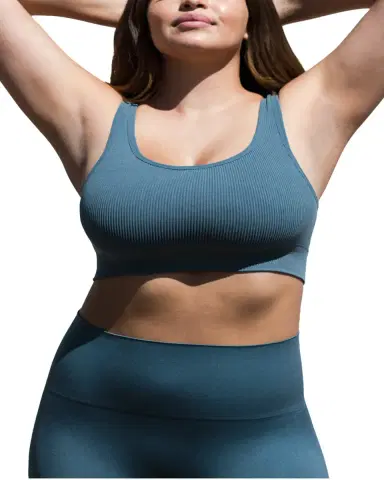 BLANQI Maternity Everyday Ribbed Seamless Bralette | Thumbnail 2
