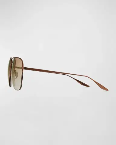 BARTON PERREIRA Chevalier Semi-Rimless Metal Aviator Sunglasses | Thumbnail 2 BARTON PERREIRA Chevalier Semi-Rimless Metal Aviator Sunglasses | Thumbnail 2