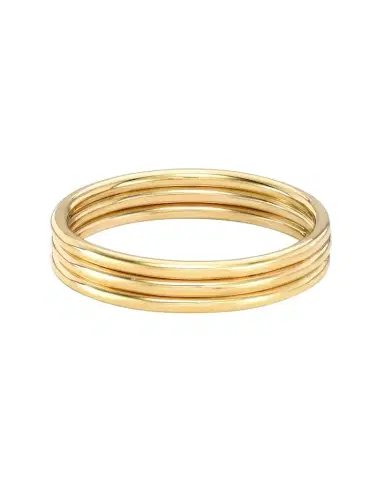 Zoe Lev Jewelry 14k Gold Trio Band Ring, Size 6 and 7 | Thumbnail 1 Zoe Lev Jewelry 14k Gold Trio Band Ring, Size 6 and 7 | Thumbnail 1