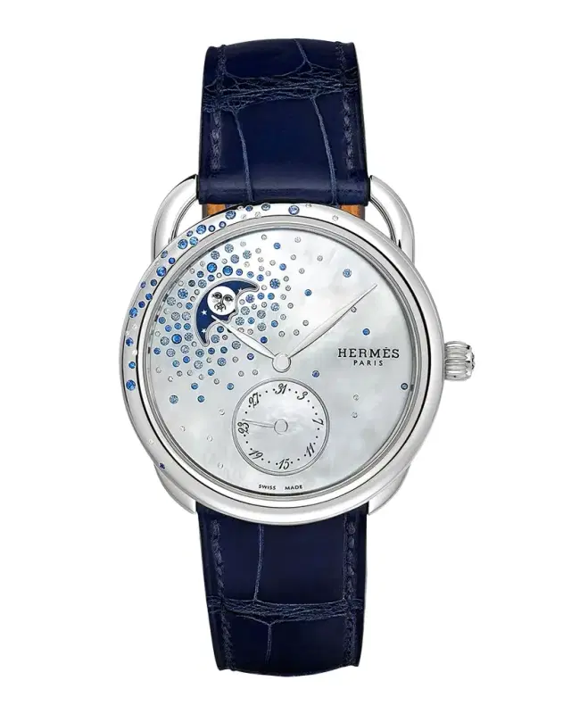 Hermes Arceau Petite Lune Watch, Large Model, 38 MM
