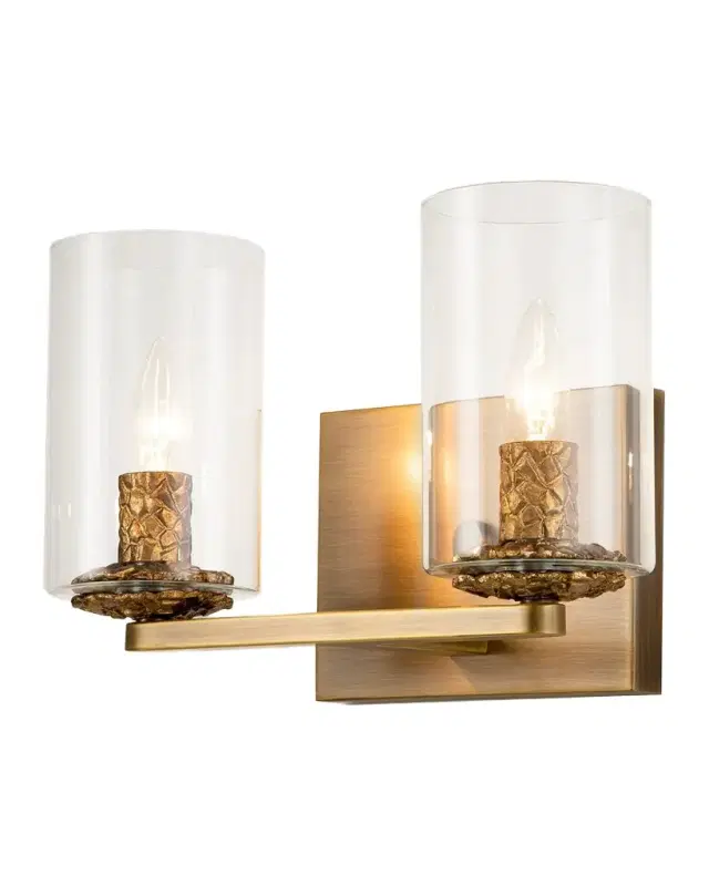 Lucas + McKearn Bolivar 2-Light Bath Vanity Light