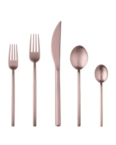 Mepra Due Ice Champagne 5-Piece Flatware Set | Thumbnail 1 Mepra Due Ice Champagne 5-Piece Flatware Set | Thumbnail 1