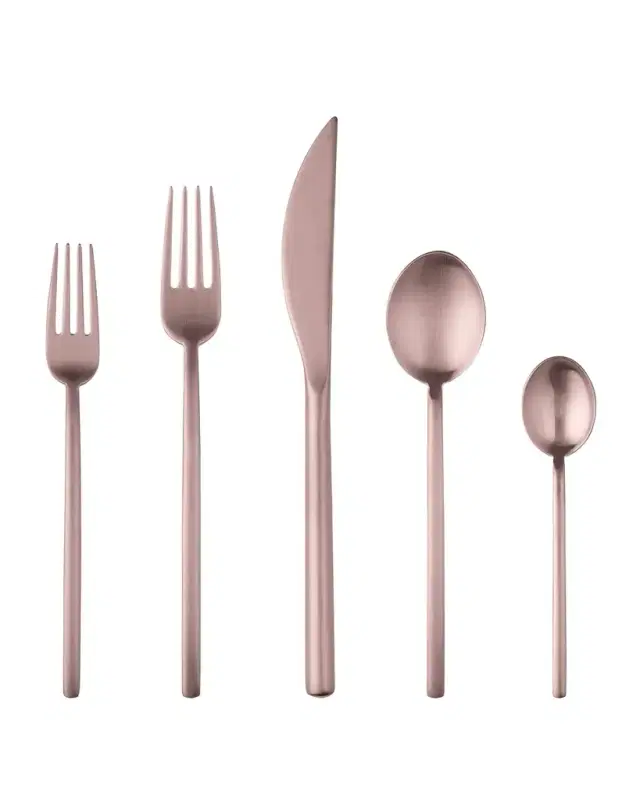 Mepra Due Ice Champagne 5-Piece Flatware Set