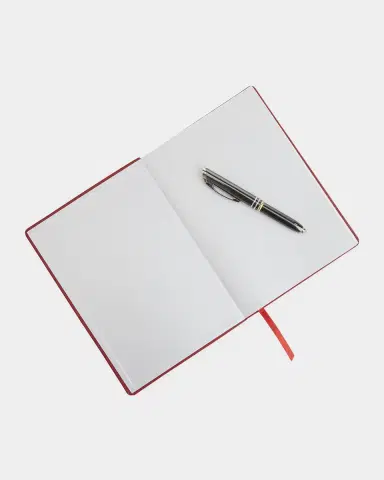 Royce New York Monogrammed Leather Bound Executive Notebook, Personalized | Thumbnail 2