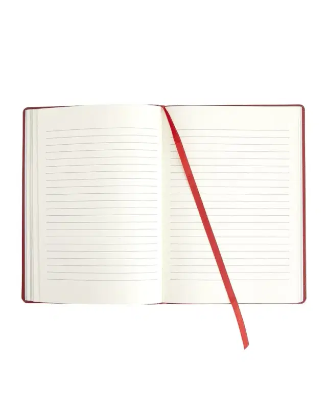 Royce New York Monogrammed Leather Bound Executive Notebook, Personalized