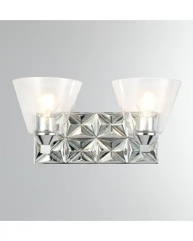 Lucas McKearn Alpha 2-Light Bath Vanity Light with Glass | Thumbnail 2