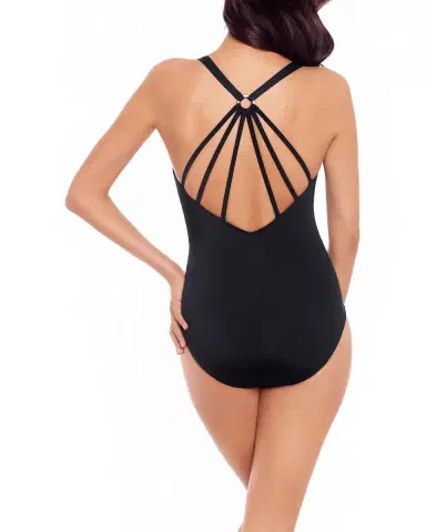 Magicsuit Twister Drew O-Ring Solid One-Piece Swimsuit | Thumbnail 2