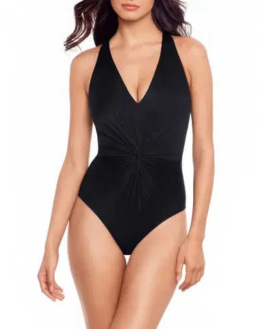 Magicsuit Twister Drew O-Ring Solid One-Piece Swimsuit | Thumbnail 1