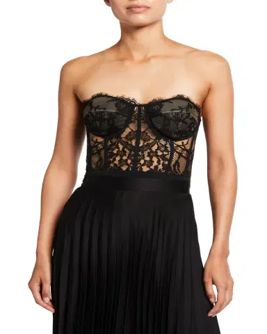 Alexander McQueen Strapless Lace Bustier Top | Thumbnail 3 Alexander McQueen Strapless Lace Bustier Top | Thumbnail 3