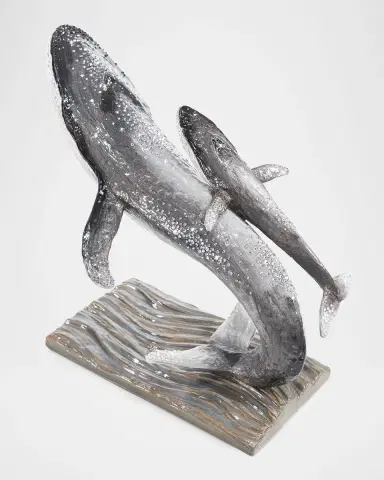 Jay Strongwater Whale Calf Decorative Accent | Thumbnail 4