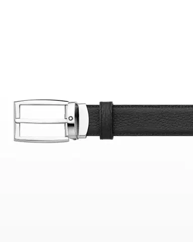 Montblanc Men's Reversible Leather Buckle Belt | Thumbnail 2