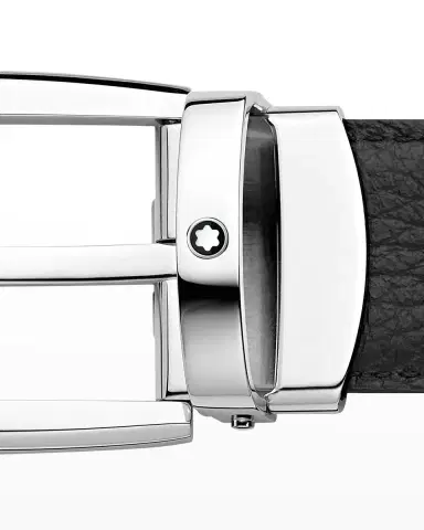 Montblanc Men's Reversible Leather Buckle Belt | Thumbnail 4