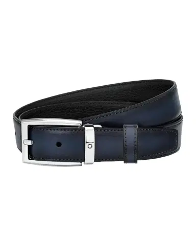 Montblanc Men's Reversible Leather Buckle Belt | Thumbnail 1