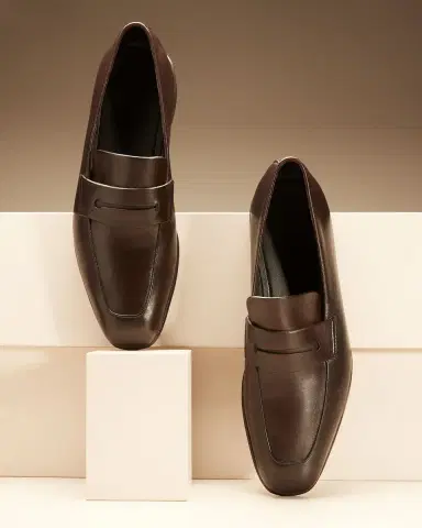 Zegna Men's Lasola Leather Penny Loafers | Thumbnail 5 Zegna Men's Lasola Leather Penny Loafers | Thumbnail 5