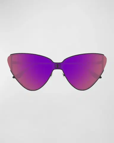 Balenciaga Logo Metal Cat-Eye Sunglasses | Thumbnail 2