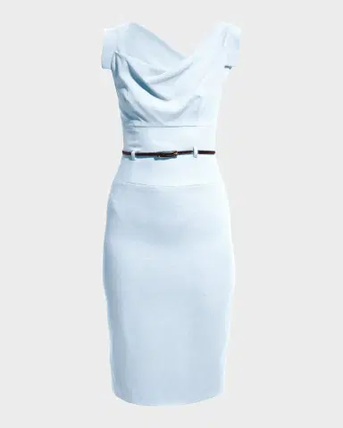 BLACK HALO Jackie O Belted Sheath Dress | Thumbnail 2 BLACK HALO Jackie O Belted Sheath Dress | Thumbnail 2