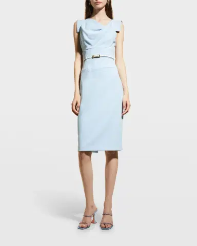 BLACK HALO Jackie O Belted Sheath Dress | Thumbnail 3 BLACK HALO Jackie O Belted Sheath Dress | Thumbnail 3