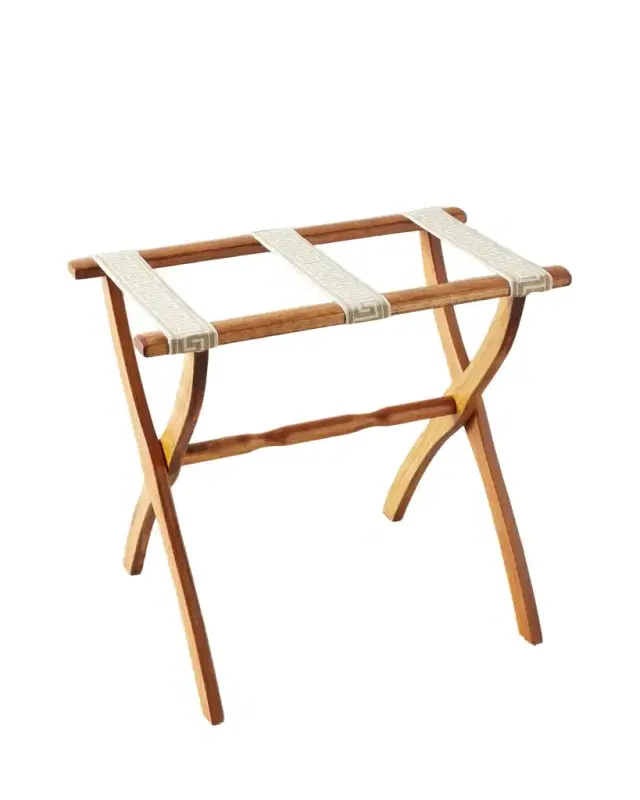Gate House Furniture Greek Key Straps Luggage Rack