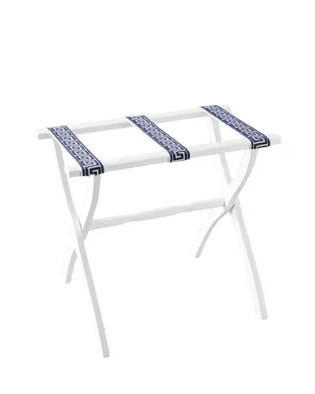 Gate House Furniture Greek Key Straps Luggage Rack