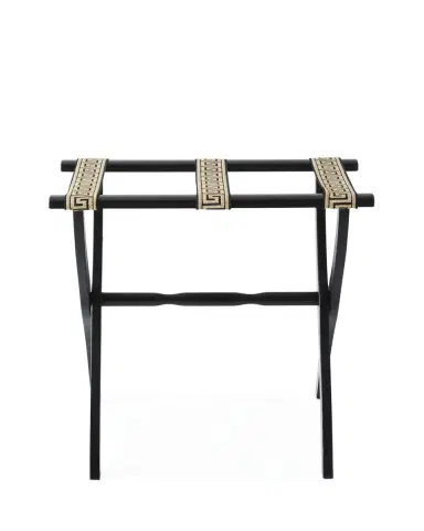 Gate House Furniture Greek Key Straps Luggage Rack | Thumbnail 2 Gate House Furniture Greek Key Straps Luggage Rack | Thumbnail 2