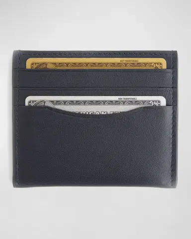 Royce New York Personalized Leather RFID Blocking Minimalist Card Case | Thumbnail 2