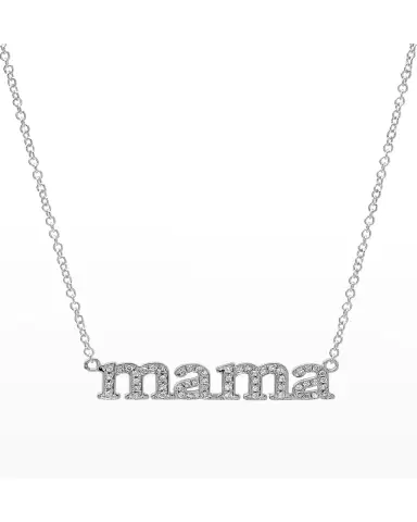 Jennifer Meyer Mama Diamond White Gold Necklace | Thumbnail 2 Jennifer Meyer Mama Diamond White Gold Necklace | Thumbnail 2