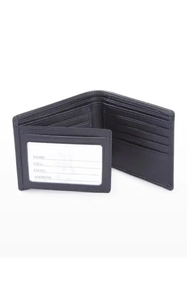 Royce New York Personalized Leather RFID-Blocking Trifold Wallet | Thumbnail 4