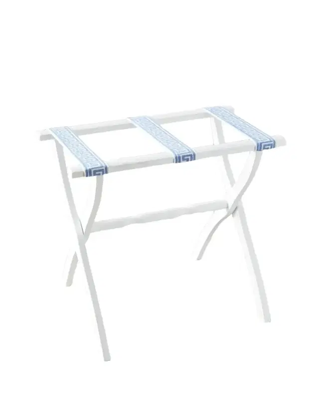 Gate House Furniture Greek Key Straps Luggage Rack